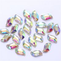 3 sizes S shape Resin Sew on Rhinestone Crystal AB flatback Sewing Stones strass for clothing accessories shoes