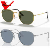 แว่นตากันแดด  ยี่ห้อ Ray-Ban รุ่น HEXAGONAL (RB3548N 001 ขนาด 54 )( 003/02 Silver ขนาด 54 )ของแท้รับประกันศูนย์ประเทศไทย 1 ปี