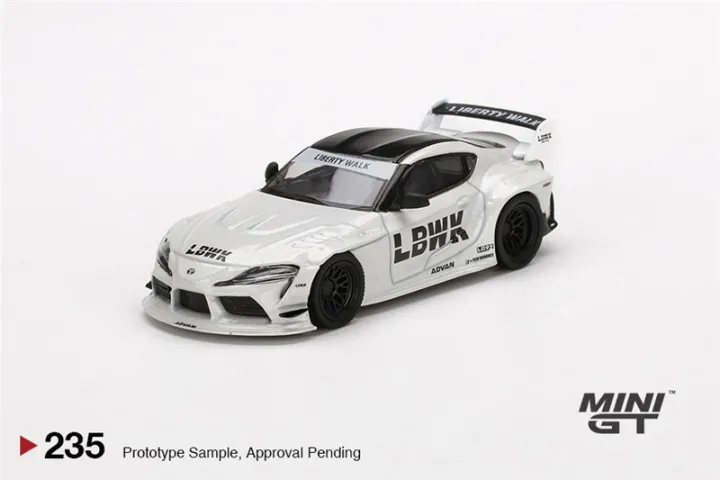 MINI GT 1:64 LBWK LB WORKS Toyota GR Suแอลซีดีสีขาว RHD รถโมเดล Diecast ...