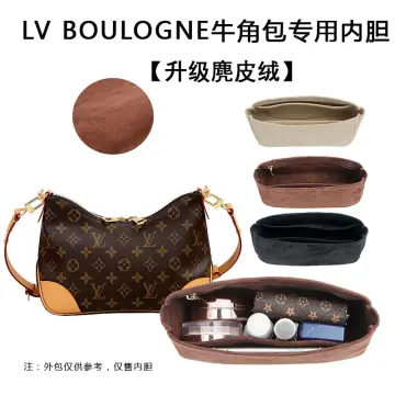 Lckaey purse insert for lv boulogne organizer boulogne handbag bag insert  organizer 2075khaki