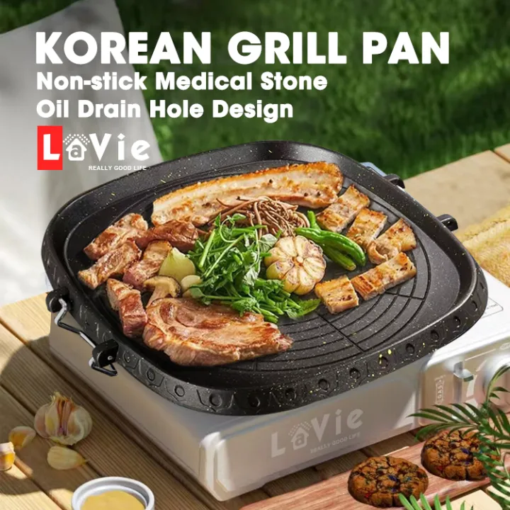 Korean Samgyeopsal Samgyupsal Stove Top Grill Pan Grilled Pan For Bbq（roundsquare）samgyupsal 7815