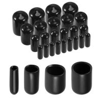 【HOT】 MAS Tools Uxcell 40Pcs ยาง End Caps 1/8 "1/4" 3/8 "1/2" ไวนิลสีดำสกรูป้องกันเกลียว Assortment Kit