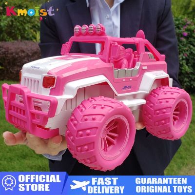 RC Car 4WD 2.4G 4CH Remote Radio Control Cars 1/12 Large Off-road High Speed Vehicle Electric Pink Toys for Boys Girls Kid Gifts