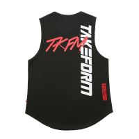 Original Fitness Tide Brand Vest Muscle Boy Brother Clothes Iron Vest I-shaped Training Clothes Sports Loose Sleeveless T-Shirt