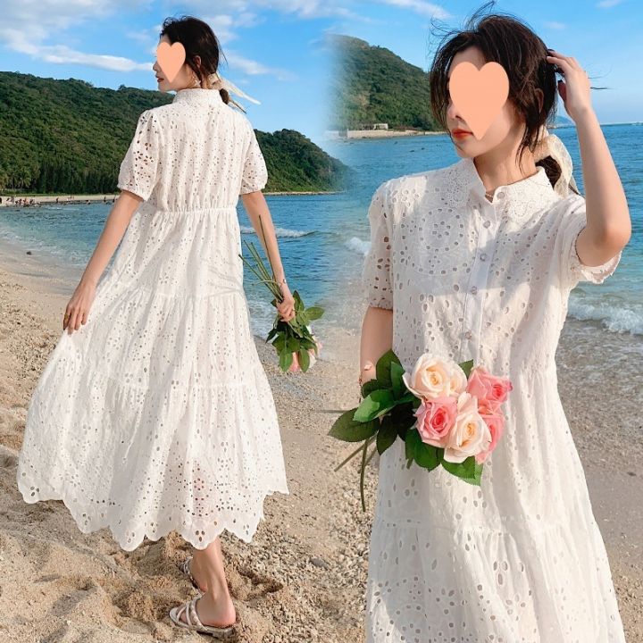 white-dress-new-super-fairy-skirts-seaside-beach-resort-lace-dresses-bali-beach-dress
