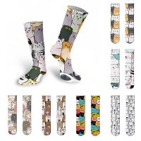 （A Beautiful） NoveltyAnimal ถุงเท้ายาวถุงเท้ายาว CasualCycling Unisex Cotton Knee Sock