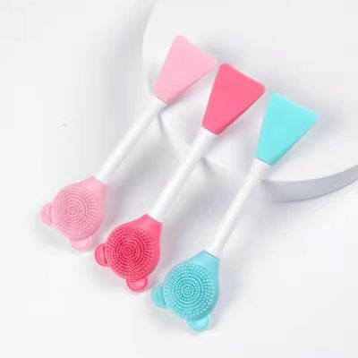 1pcs Face Mask Brush Silicone Gel Facial Mask DIY Brushes Original Soft Fashion Beauty Women Skin Face Care Home Makeup Tools Makeup Brushes Sets