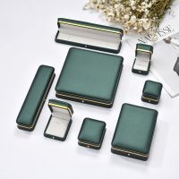 High Quality Leather Jewelry Organizer Wedding Ring Box Pendant Bracelet Necklace Storage Case Gift Packaging Display Box