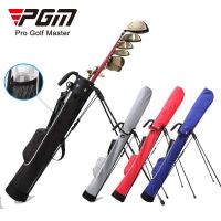 PGM Light Weight Portable Standed Golf Sunday Bag pencil bag with waterproof design can hold 9 clubs for men women QHMF