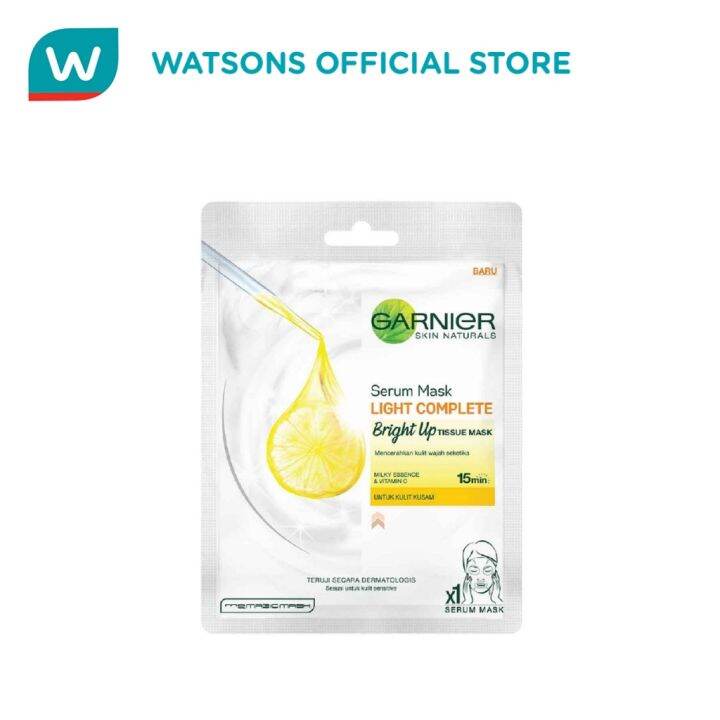 GARNIER Serum Face Mask BrightUp (Instant Glow) Lazada PH