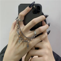 Hip Hop Ring Jewelry Gifts Women Finger Ring New Style Ring Women Ring Hollow Chain Ring Trendy Cross Ring