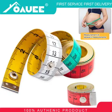 1.5M Soft Measuring Tape Tailor Tape Body Measuring Ruler Sewing Tool with  Snap Fasteners