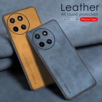 Realme เคสสำหรับ Realme หนัง Lambskin 11 2023 Realme 11 Pro Plus 11Pro + 11X Realme11 4G 5G เคสโทรศัพท์ TPU แบบเรียบง่ายเคสซิลิโคนนิ่มสำหรับนักธุรกิจกันกระแทกฝาครอบด้านหลัง