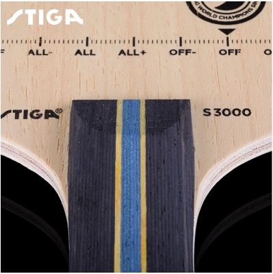 Hkuykuykfngbn STIGA ใบมีดลายกีฬาปิงปอง S3000 Allround Play 5 Ply ไม้บริสุทธิ์ควบคุมไม้ตีปิงปองค้างคาว Tenis De Mesa