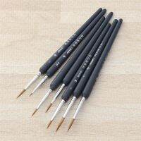 7pcs Wolf Hair Brushes Set for Detail Art Painting Miniatures Acrylic Watercolor Oil Gouache (000 2 3 4 5 6 7)