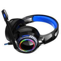 RGB Computer Gaming Headset Head-Mounted Game Listening and Hearing Position Headset Wired Desktop Notebook Super Bass