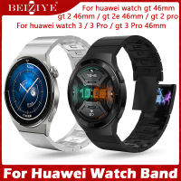 Luxury Magnetic สายนาฬิกา for huawei watch gt 3 pro 46mm สาย นาฬิกา สมาร์ทวอทช์ สายนาฬิกา For huawei watch 3 pro GT2 GT2e 46mm Magnetic Metal Wristband Bracelet GT 2 Pro สาย huawei watch buds วัสดุ สแตนเลสสตีล สายนาฬิกาข้อมือสำหรับ