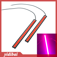 yidibai 2ชิ้นสีแดงสว่างจ้ามากสำหรับรถยนต์กันน้ำ12V ไฟ LED ไฟตัดหมอกสำหรับขับรถตัดหมอก