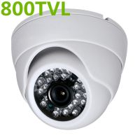 800tvl กล้องวิดีโอทรงกลมกลางคืนสี Ir กล้องรักษาความปลอดภัย Cctv ที่บ้าน3.6มม. สีขาว Hd Cmos ร้อน