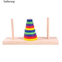 Better Wooden Tower of Hanoi Ten Layers Developmental Puzzle Children Toy