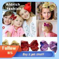 ALDRICH FASHION สีสันสดใส โบว์ติดผมสีทอง แฟชั่นสำหรับผู้หญิง ประกายแวววาว โบว์ติดผมสำหรับเด็กผู้หญิง ของขวัญสำหรับเด็ก สากลสากลสากล คลิปโบว์ติดผม สำหรับ 2ชิ้นค่ะ เด็กเด็กๆ