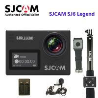 SJCAM รีโมทคอนโทรล SJ6 Legend 4K กล้องแอคชั่นแคมเมรา24FPS 30ม. กันน้ำกีฬา DV 2.0หน้าจอสัมผัสหมวกกันน็อคกล้องโคเดอร์พร้อมอุปกรณ์เสริม