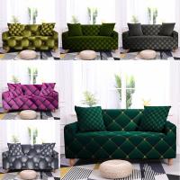 ๑∋﹍ Morden Geometric Sofa Cover Crystal Beads Printed Sofa Slipcover for Living Room Removable And Washable Home Decor