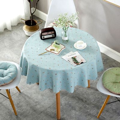 Proud Rose Waterproof Tablecloth Printed Round Table Cover Tea Table Cloth for Wedding Party Home Dining Table Decor Wash-free