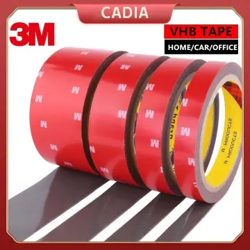 Double Sided Tape Heavy Duty, Adhesive Mounting Tape Waterproof Foam Tape  for LED Strip Lights, Car Decor, Home, Outdoor, Office Decor, 33 FT Length