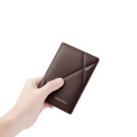 RFID Mens ultra-thin compact high-end anti-degaussing mens card holder real cowhide document bag degaussing mini WILLIAMPOLO