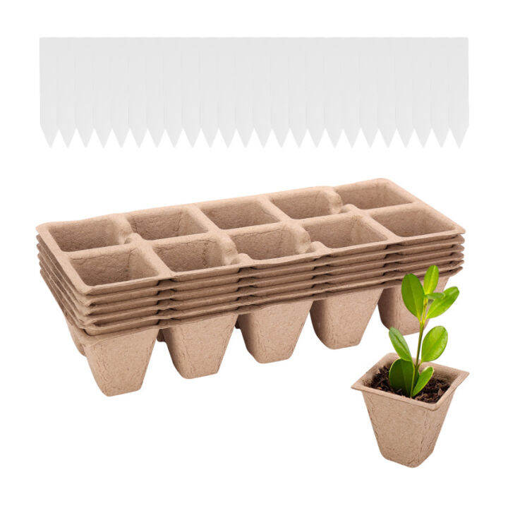 Biodegradable Seedling Starter Trays, Eco Friendly Seedling Germination