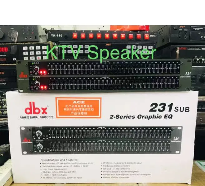 DBX 231 2-Series Graphic Equalizer with SUB OUT (black)/ Tested before ...