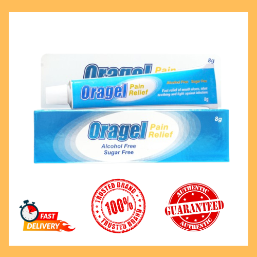 ORAGEL PAIN RELIEF 8g FAST RELIEF OF MOUTH ULCER (EXP:08/2025) | Lazada