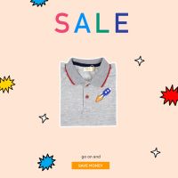 Mikaloveskids - Joyful Space Polo Shirt / Grey