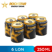 LỐC 6 LON NƯỚC TĂNG LỰC ENERGY DRINK ROCKSTAR 250ML