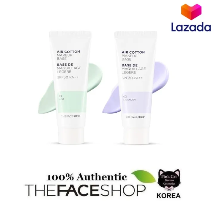 Korean Cosmetics THE FACE SHOP Air Cotton MakeUp Base 35g Lazada PH