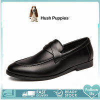 Hush_Puppies รองเท้าผู้ชาย รุ่น สีดำ รองเท้าหนังแท้ รองเท้าทางการ รองเท้าแบบสวม รองเท้าแต่งงาน รองเท้าหนังผู้ชาย