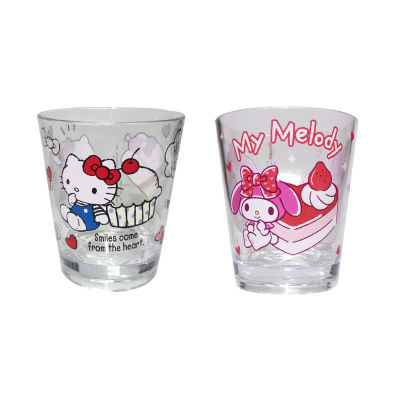 แก้วน้ำเฮลโลคิตตี้ มายเมโลดี้ ลายการ์ตูนซานริโอ Cup Glass Sanrio VaniLand