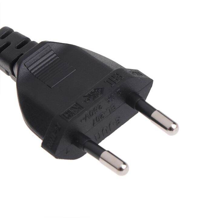 tech-savvy-2-pin-euro-plug-มุมขวาหมุนรูปซ้าย8-c7สายไฟปลั๊ก