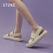 UTUNE Dép nền tảng cho phụ nữ Mùa hè Ngoài trời Giày mềm Đường phố Dép đế