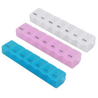 Pill Organizer for Travel Weekly Pill Box 7 Day Pill Case Daily Medicine Organizer