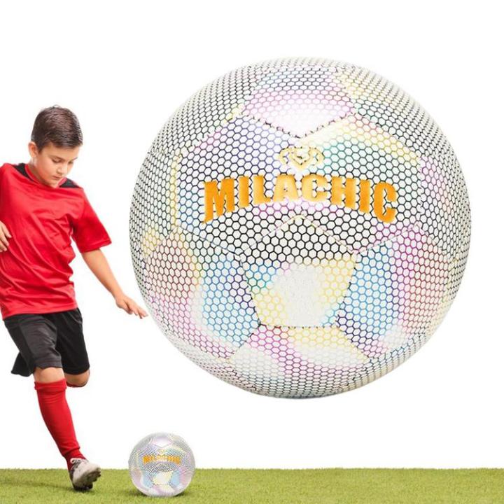 reflective-football-glowing-soccer-ball-portable-and-reusable-glow-in-the-dark-soccer-ball-birthday-gift-for-kids-adults-teens-here
