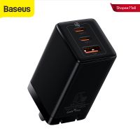 Baseus 65W 2Type-C+Usb Gan3 Pro ที่ชาร์จแบบด่วน Pd3.0 Qc4+ Qc3.0 Afc ที่ชาร์จสําหรับ Iphone 12 13 Pro แท็บเล็ต