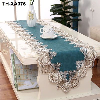 Chinese style light luxury high-end strip tea cloth zen tablecloth waterproof and camellia