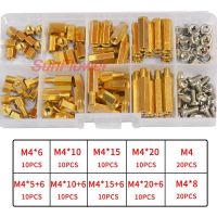 M2M2.5 M3 M4 Brass Male Female Hex Standoff Threaded Mount PCB Hexagon Motherboard Spacer Bolt Screw Long Nut Set Assortment Kit