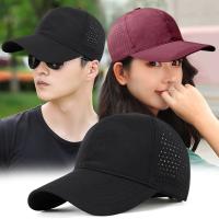 【Hot Sale】 Hat mens and womens summer sports quick-drying cap soft top sunscreen sun visor light breathable mesh baseball