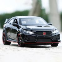 1:32 HONDA CIVIC TYPE-R Diecasts &amp; Toy Vehicles Metal Car Model Electronic Light Collection Car Toys For Children Kids Boy Gifts Die-Cast Vehicles