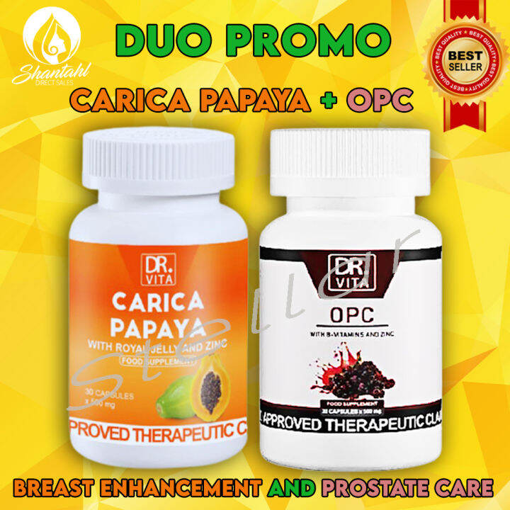 DUO PROMO OF DR. VITA CARICA PAPAYA and Dr. Vita OPC For prostate