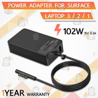 รับประกัน 1 ปี – อะแดปเตอร์ 102W สำหรับ Surface Laptop 3 2 1 – สายชาร์จ Adapter Microsoft Surface Charger สายชาร์ท Model 1706 1796 1800 1735 1736