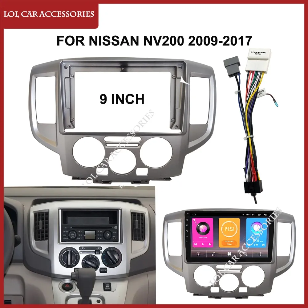 9 Inch Car Radio Fascias For Nissan NV200 2009-2017 2 Din DVD GPS MP5  Android Player Head Unit Panel Dash Board Frame Cover | Lazada Singapore